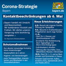Jun 29, 2021 · bayern lockert maskenpflicht an schulen pandemie: Bayern De Schrittweise Erleichterungen Bei Den Beschlossenen Massnahmen In Der Corona Pandemie Allgemeine Ausgangsbeschrankung Entfallt Erleichterungen Bei Besuchsverbot In Krankenhausern Pflegeeinrichtungen Altenheimen Massvolle Offnung Bei
