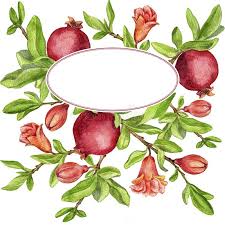 Molde Com Ramos De Arvore Do Fruto Folhas Flor E Roma Ilustracao Do Vetor Tatuagens De Flores Aquarela Ramos Flores