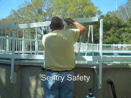 It will take you between 4 to 6 hours to install a pool fence around your swimming pool when it is done by a professional. Premium Guard Above Ground Pool Fence Installing Upper Lower Spans Youtube