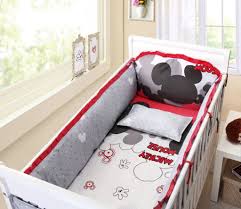 Disney baby mickey mouse fitted crib sheet. Mickey Mouse Crib Bedding Set For Baby Disney Baby Nurseries Mickey Mouse Bedding Baby Boy Bedding