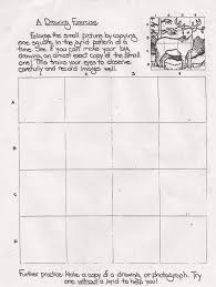 No Corner Suns Drawing Exercise Worksheet Handout Useful Grid Exercise Drawing Practice Of A Buck Art Lessons Middle School Art Worksheets Drawing Exercises