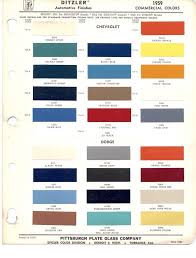Ppg Automotive Paint Color Chips Paint Color Chart Paint