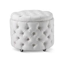 Black And White Ottoman Stool Whether You Use It As A Foot Stool Or Side Table The Emma Storage Ottoman Small In Linen White Is A White Storage Ottoman Storage Ottoman Small Storage Ottoman