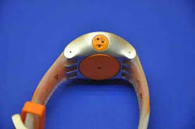 Swatch Scuba Diving Watch With Depth Gauge Orange Silver Kusera
