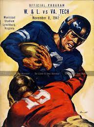 1947 11 08 Virginia Tech Hokies Vs Washington And Lee University Generals Vt He Virginia Tech Football Virginia Tech Hokies Washington And Lee University