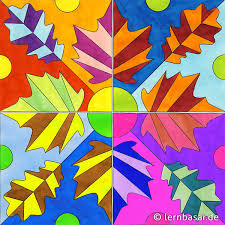 Schmetterlinge und blumen aus pappmachee, eine. Blatter Mosaik Lernbasar De