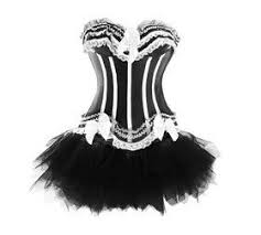 Black And White Corset Dress Muka Women S Black And White Corset Tutu Muka Corset Black Corset Dress Corset Fashion Burlesque Dress