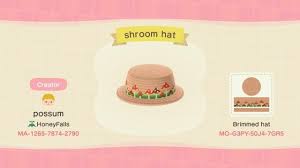 Here S The Code For A Mushroom Hat I Made Animal Crossing Game New Animal Crossing Animal Crossing Characters