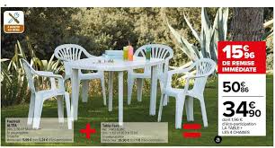 Choisir les bons accessoires pour votre jardin. Offre Fauteuil Altea Table Faro Chez Carrefour Market