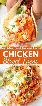 The 30 Minute Chicken Street Tacos Recipe Recipe Mexican Shredded Chicken Street Taco Recipe Mexican Food Recipes Authentic