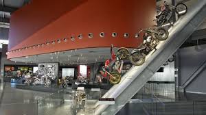 The Harley Davidson Museum Bring The Tradition Of The Motorcycle To Life The Angular Platform Is Made Of Bar Harley Davidson Museum Harley Davidson Milwaukee