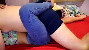 Big ass in jeans assjob till cum in underwear - XNXX.COM