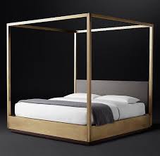The forest canopy bed fully. Draper Gold Brass Canopy Bed