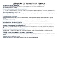 Fillable Online Sample Of Da Form 2765 1 Foi Pdf Fax Email Print Pdffiller