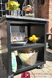 Upcycled Patio Bar Cart 100 Things 2 Do Outdoor Kitchen Bars Kitchen Bar Patio Bar