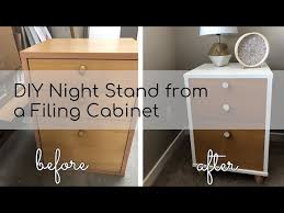 What to look for in a file cabinet? Diy Modern Nightstand From A Filing Cabinet Upcycling Furniture Youtube