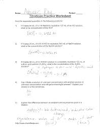 No consideration was given to the ph of the solution before, during, or after the neutralization. Titration Practice Acid Base Reaction Worksheet With Answer Key Docsity