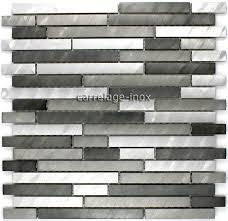 Splashback Of Kitchen Tiling Aluminium Ma Ble Gri 14 92 Http Www Sygma Group Com En Aluminium Mosaic 177 Spla Carrelage Credence Cuisine Carrelage Inox