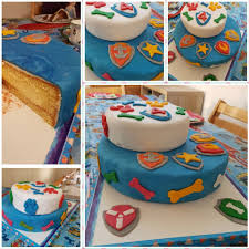 Kind Hat Sich Ne Paw Patrol Torte Gewunscht Unten Heller Boden Mit Vanille U Oben Schokocreme Lecker Die A Paw Patrol Torte Schokocreme Paw Patrol Kuchen