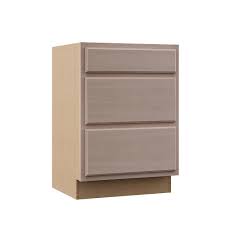 Hampton Bay Hampton Assembled 24x34 5x24 In Base Kitchen Cabinet With 3 Drawers In Unfinished Bee In 2020 Unfinished Cabinets Base Cabinets How To Install Countertops