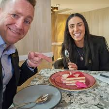 Want someone to have a memorable first day of work? Tell your server,  "Surprise us!" and then end up sharing the Valentine's Day dessert at lunch  🤣 Welcome to the team, Kamryn