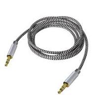 Amazon.com: Zerist 3.5mm Stereo Audio Cable Extension Male to Male Nylon  Braided 10ft/3m Tangle-Free AUX Cable for Headphones, iPods, iPhones,  iPads, ...
