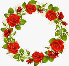 Download Roseta Corona Rose Flores Rojas Png Y Psd Para Descargar Gratis Pngtree Flower Frame Red Flowers Floral Border Design