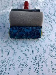 Pattern Decor Paint Roller Wall Decor 15cm Roses Pattern Paint Roller Patterned Paint Rollers Wall Painting Decor Painting Walls Tips