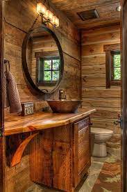 Our commitment does not end with the sale. 26 Impressive Ideas Of Rustic Bathroom Vanity Home Design Lover Cabin Bathroom Decor Rustic Bathrooms Small Rustic Bathrooms