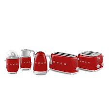 Toaster Grille Pain Rouge Tsf02rdeu Smeg Be