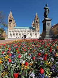 Pecs Funfkirchen Magyarorszag Ungarn Paisagem Da Cidade Monumentos E Rio Danubio
