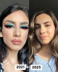 Acabo de encontrar esta foto en mi galería y la verdad es que no me  reconozco. 😅 Incluso me pregunto en qué estaba pensando cuando me maquillé  así en aquella época. Por