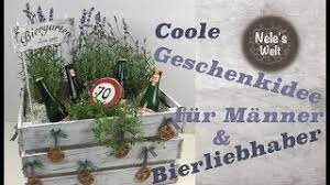 Du bist auf einen runden geburtstag eingeladen, zur hochzeit oder weihnachten naht und du brauchst noch ein geschenk? Geschenk Fur Manner Selber Machen Biergarten Diy Geschenkideen Diy Anleitung By Nele Youtube