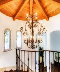 Shop chandeliers and pendants and other antique, modern and contemporary lamps and lighting from the view important and monumental chandelier by carlo scarpa sold at design on 27 september. Custom Wrought Iron Chandelier For A Los Angeles Mediterranean Style Home Laura Lee Designs Custom Wrought I Iron Lighting Chandelier Wrought Iron Chandeliers