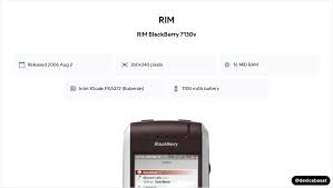 RIM BlackBerry 7130v Full Device ...