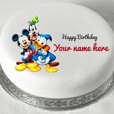 Birthday Cake With Name Edit And Photo Write Your Name On Brithday Cakes Online Pictures Editing Cartoon Birthday Cake Cake Name Birthday Cake Kids