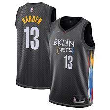 After harden trade, it's 'finals or bust' for the nets (3:07) stephen a. Brooklyn Nets Nike City Edition Swingman Trikot James Harden Jugendliche 2020