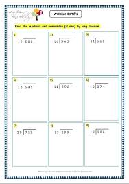 We've already practiced long division, but so far our answers have all come out even (in other words, our last subtraction problem ended in an answer of 0). Division Using Repeated Subtraction Worksheets Snowtanye Com