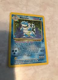 List of pokémon cards featuring blastoise Vintage 1995 Blastoise Pokemon Playing Card I Would Say It Has A 9 10 On Condition No Creases Or Tears Blastoise Pokemon Card Pokemon Playing Cards Pokemon