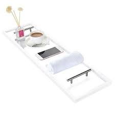Bathtub trays make it easy to kick back and multitask. 11 Best Bathtub Trays 2021 Bath Caddy Trays