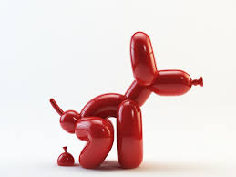 Popek A Squatting Balloon Dog Statue By Whatshisname Balloon Dog Sculpture Dog Sculpture Art Toy