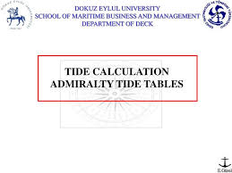 Ppt Tide Calculation Admiralty Tide Tables Powerpoint