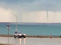 When used as a water feature, water continually spouts from the mouths of three fish, which are leaping out of the water to be near her. Take A Look Waterspout Spotted On Straits Of Mackinac Wlns 6 News