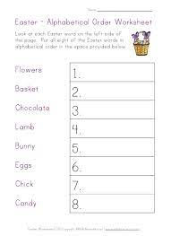 Alphabetical order is a system whereby character strings are placed in order based on the position of the characters in the conventional ordering of an alphabet. Easter Alphabetical Order Worksheet Alphabetical Order Worksheets Abc Order Worksheet Easter Worksheets