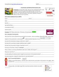 Solutions and concentration gen chem 1: Build An Atom