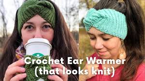 Super Stretchy Crochet Tutorial, Crochet That Looks Like Knit, Ear Warmer  Tutorial, Crochet Pattern