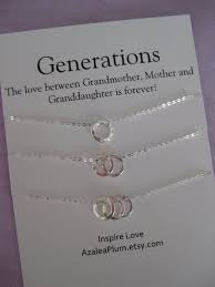 Birthday Present Ideas For Mom From Son Generations Necklaces Https Www Etsy Com Listing 231368108 Generations Necklace Grandmother Mo Mother Daughter Jewelry Mom Birthday Gift Generation Necklace