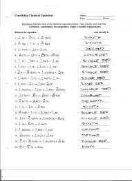 Balance the following equations and indicate the type ofreaction taking place: Chemical Reaction Worksheet Answer Key Promotiontablecovers