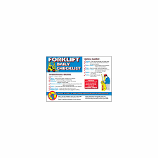 Still, the overall goal is to ensure that the workforce is properly trained, organized, and has access to tools and parts they need to execute assigned tasks. Forklift Daily Checklist Poster Brady Part 105633 Brady Bradyid Com