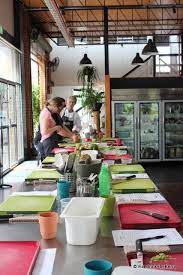 Cooking School Love The Fridge And Simple Lamps Cooking School Interior Cooking School Kitchen Cooking School Design